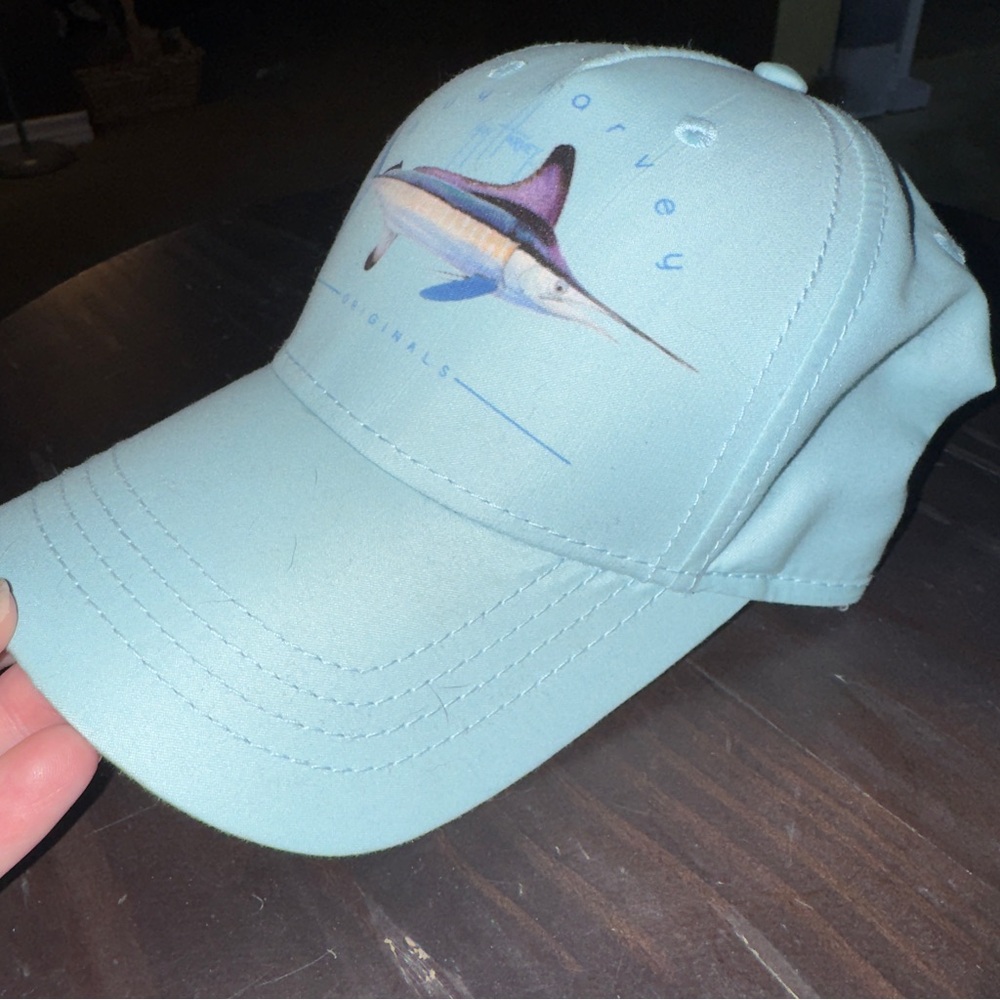 Guy Harvey Marlin Fishing blue Baseball Cap Hat by Afico fish adjustable Unisex - Picture 2 of 6